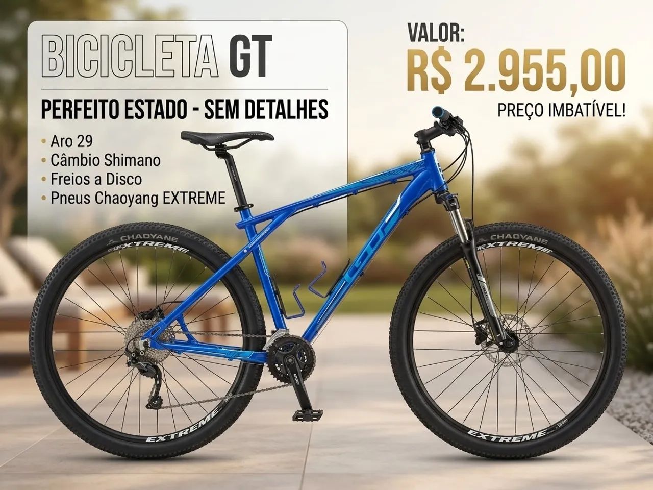 Bicicleta GT câmbio sigma o