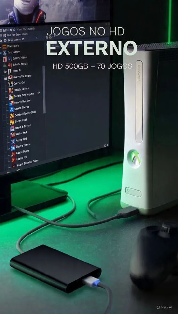 HDs com jogos e destrave de Xbox 360 - Foto 3