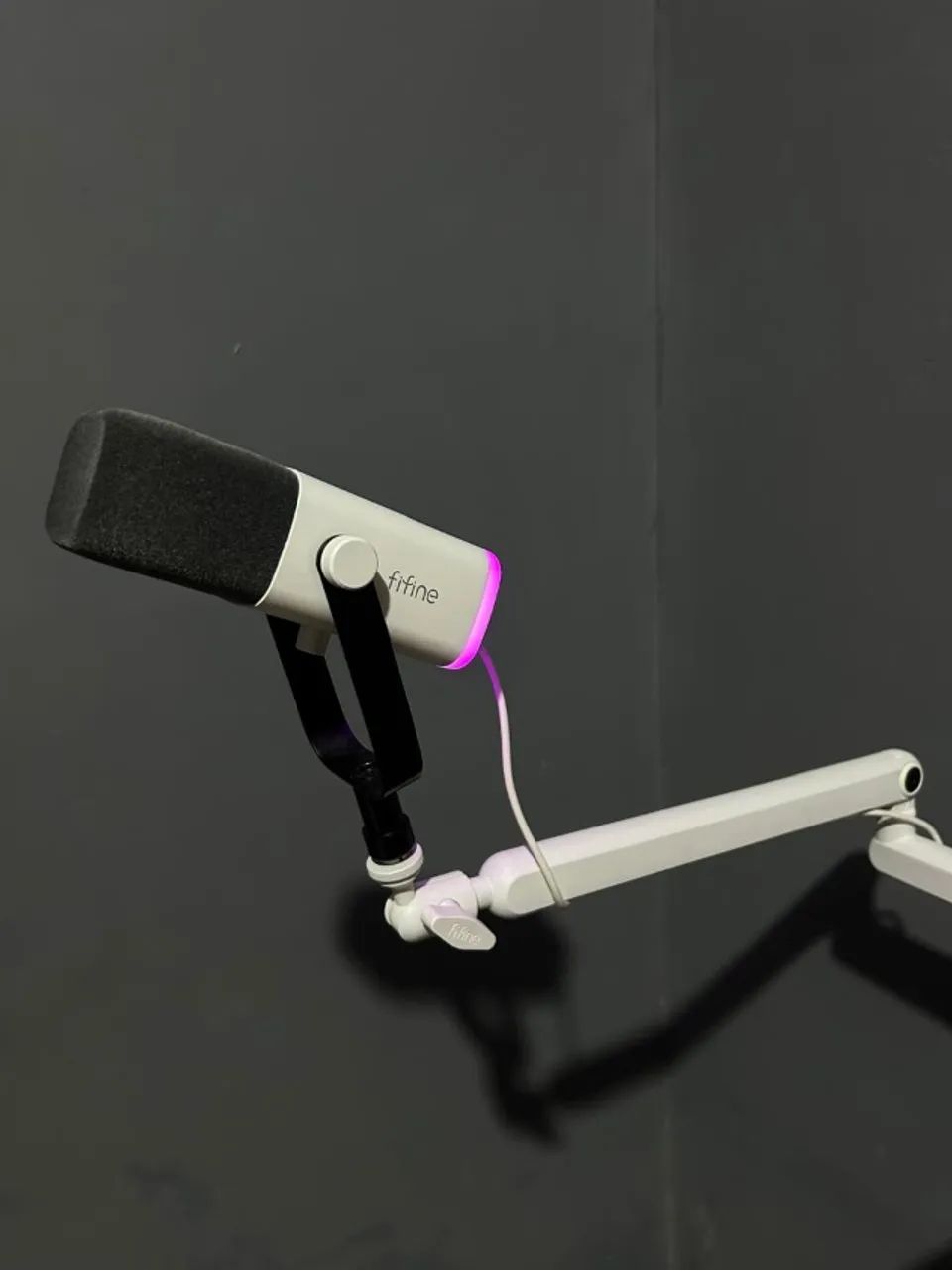 SUPORTE ARTICULADO PARA MICROFONE BM88 - BRANCO - Foto 2