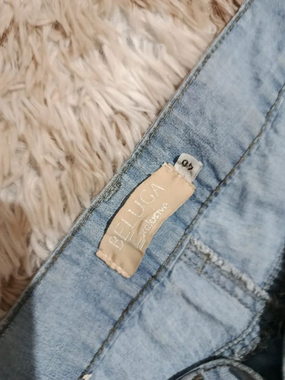 CALÇA JEANS BELUGA 40 FEMININA RETRO - Foto 2
