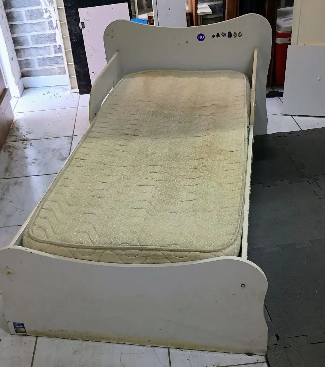 Mini cama infantil com colchão - Foto 2