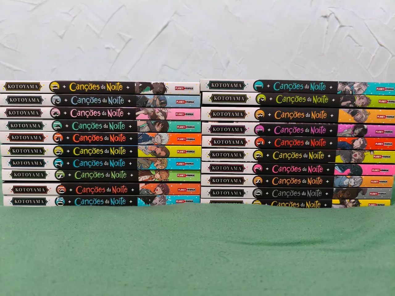 Coleção completa do mangá de canções da noite, semi-nova - Foto 2