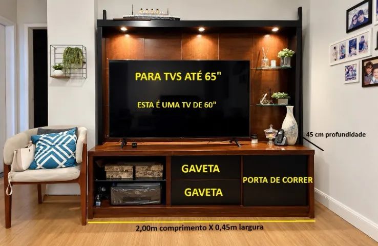 Rack + Painel para sala