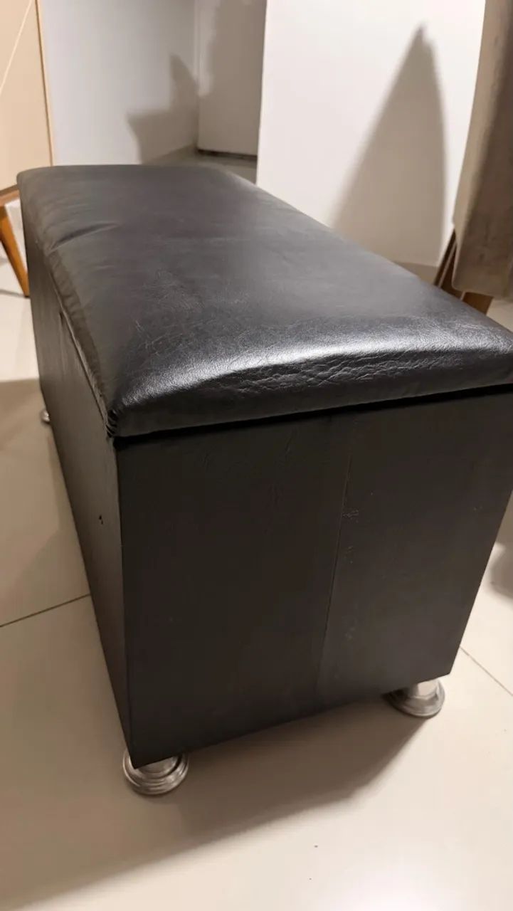 Recamier Baú em Courino Preto  - Foto 3