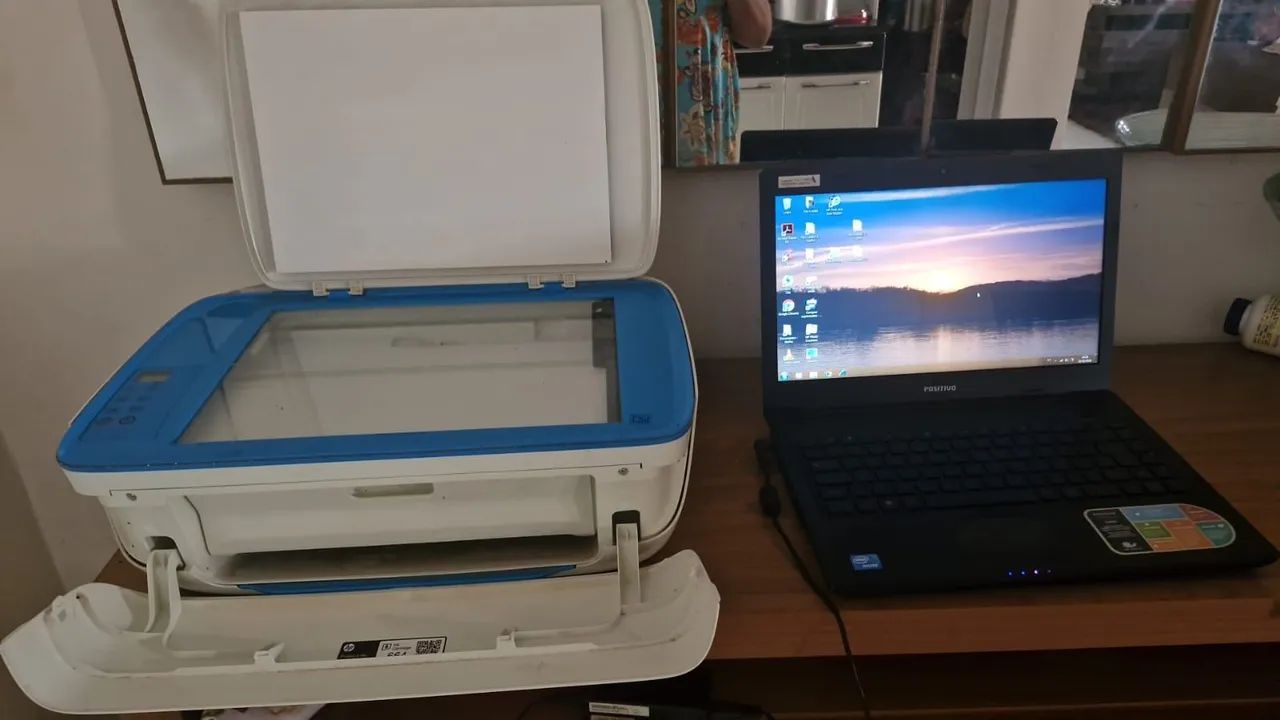 Notebook positivo e impressora hp 