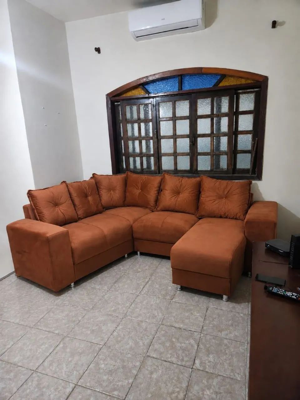 VENDO SOFA DE CANTO SEM USO PRATICAMENTE. - Foto 2