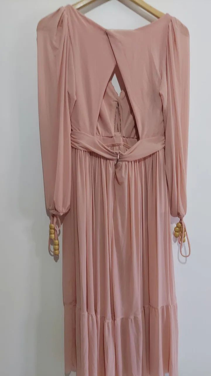 Vestido koji store salmão  - Foto 3