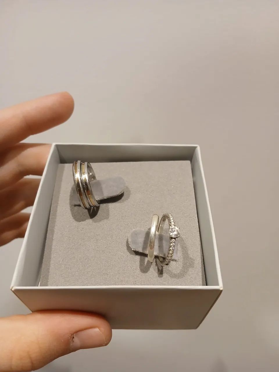 Kit de aliança e solitaria - Foto 3