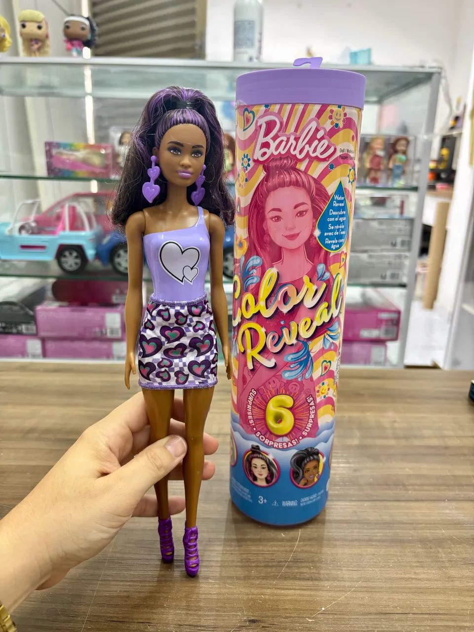 Barbie reveal roxa (nova) - Foto 5