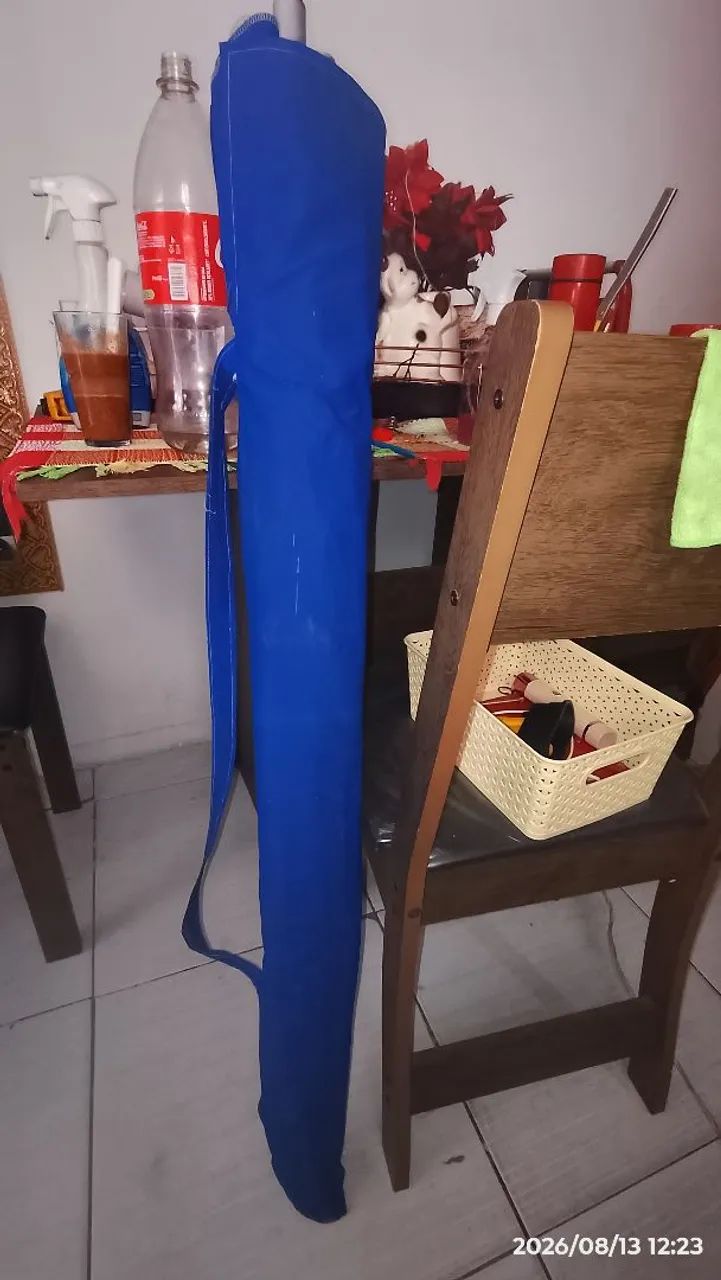 Vendo kit guarda sol enorme 2.20 mais coooler 50 litros  - Foto 5