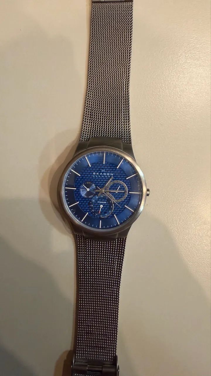 Skagen Titanium Blue dinamarquês - Foto 2
