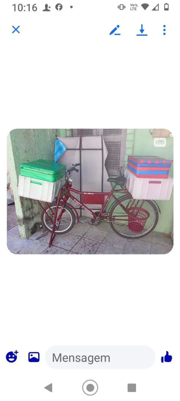 Bicicleta cargueira 