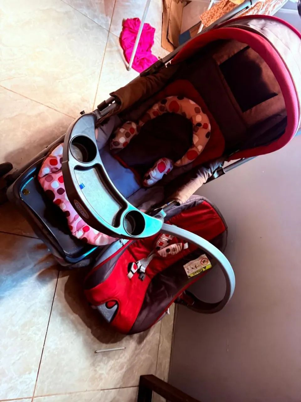 Carrinho de bebê + bebê conforto - Foto 3