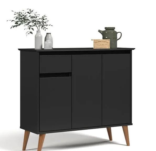 Aparador Buffet Veneza 3 Portas 1 Gaveta 93cm Dividimos Em Até 10x Sem Juros - Foto 3