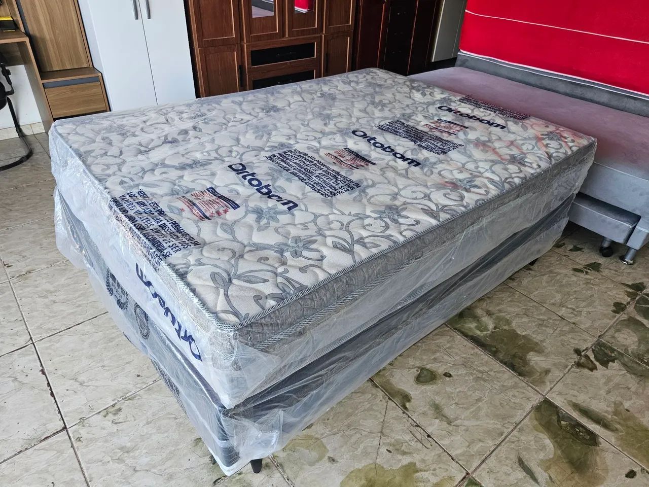 Cama box nova padrão molas bonnel  - Foto 3
