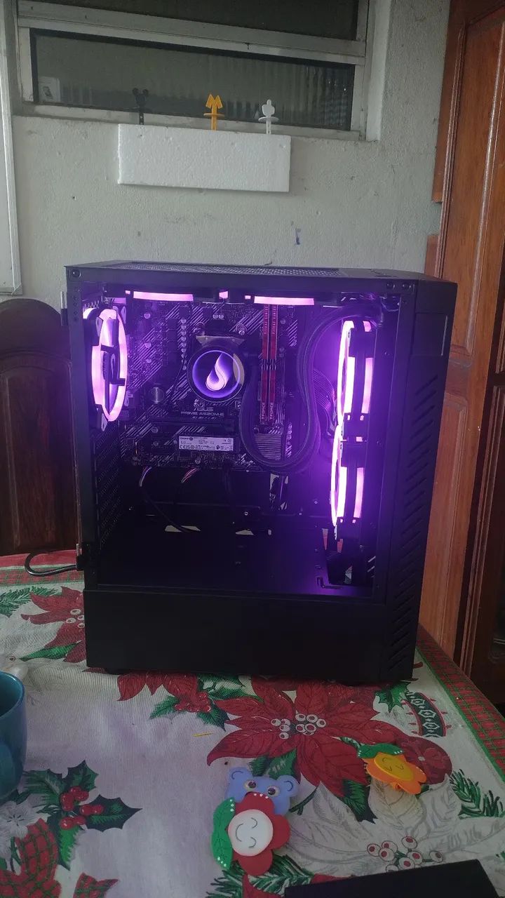 Gabinete+Fans RGB+Controladora 