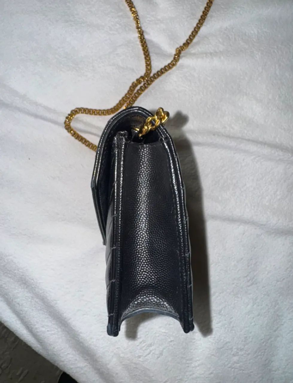 Saint Laurent Clutch Classic Cassandre matelassê de couro   - Foto 3