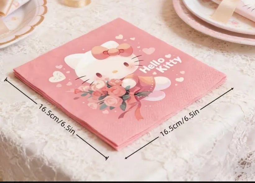 18 Guardanapos de Papel Sanrio - Foto 2