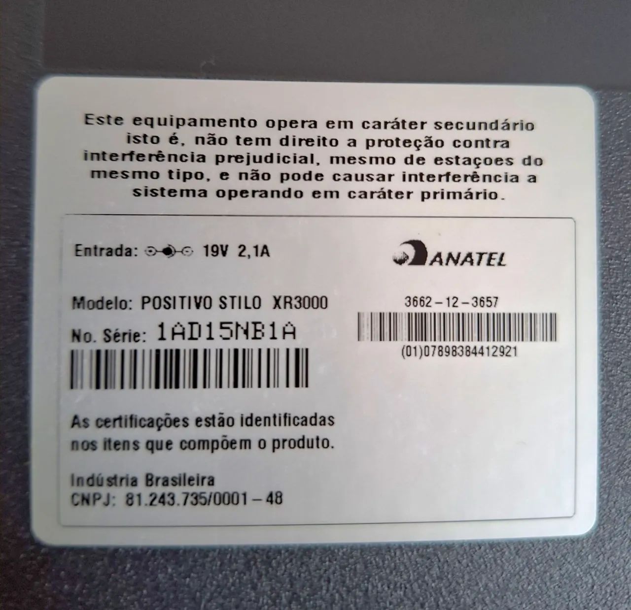 Notebook Positivo Stilo XR3000 (na embalagem) - Foto 4