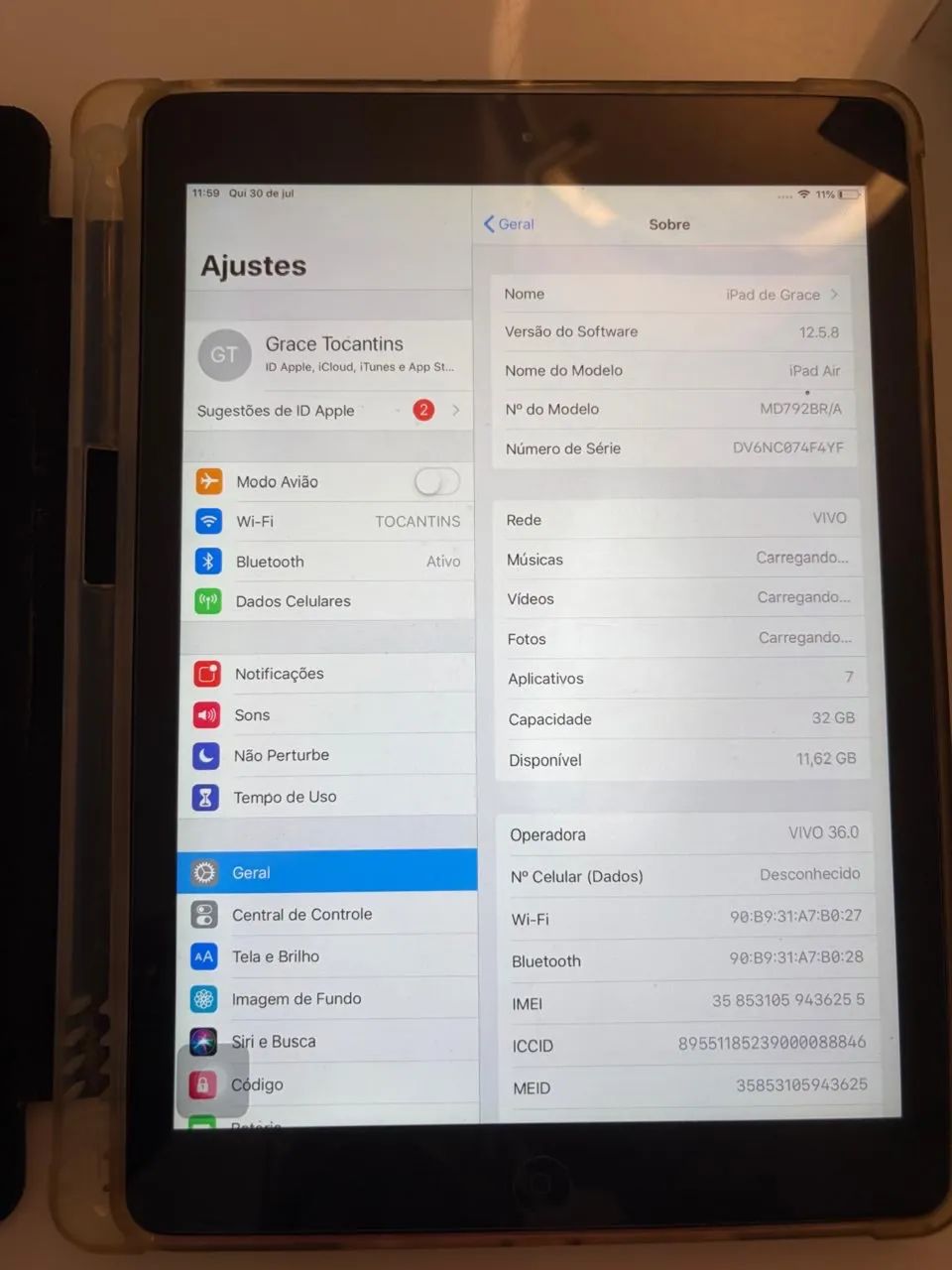 IPAD AIR - WI FI CEL  32 GB  SPACY GRAY  - Foto 4