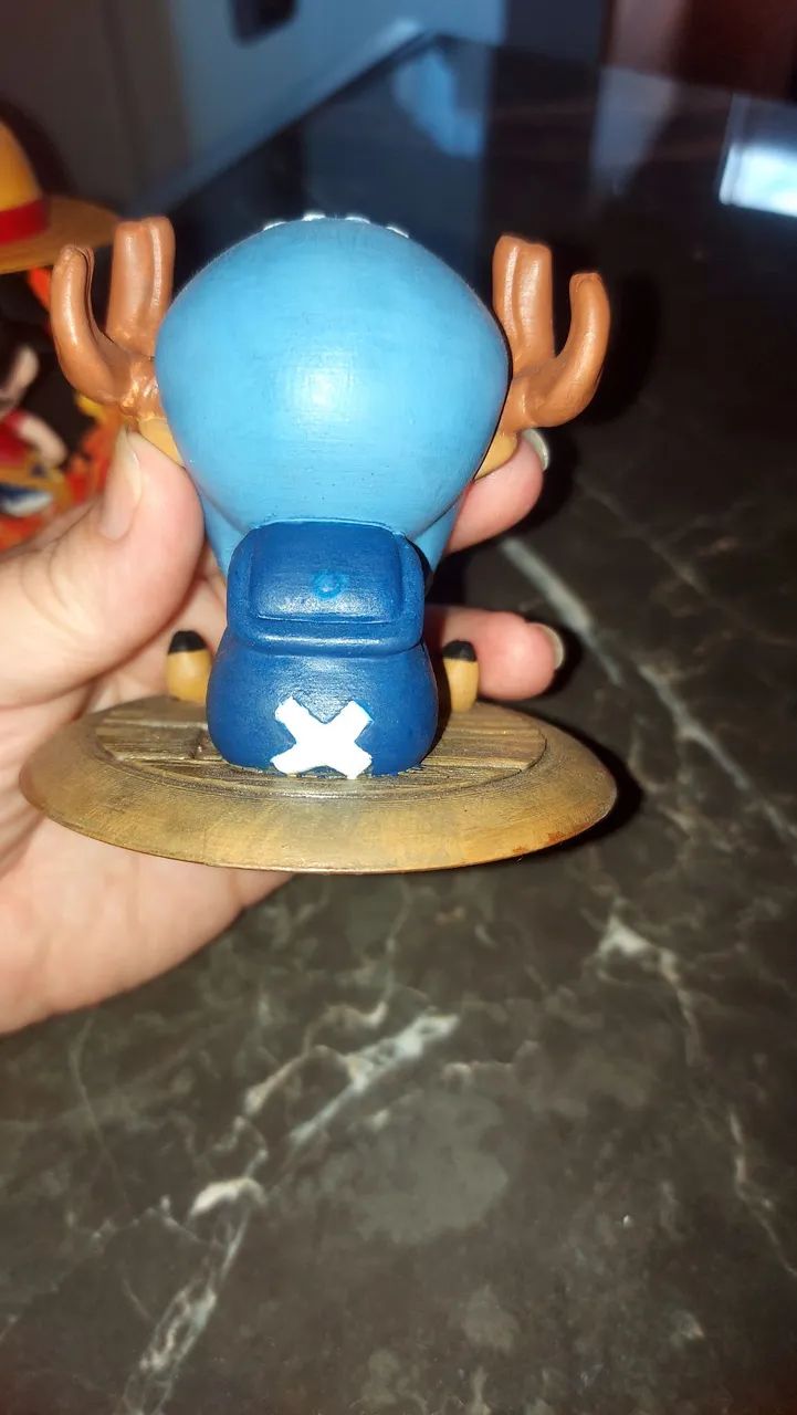 Kit bonecos onepiece (Luffy e Chopper) em 3D - Foto 5