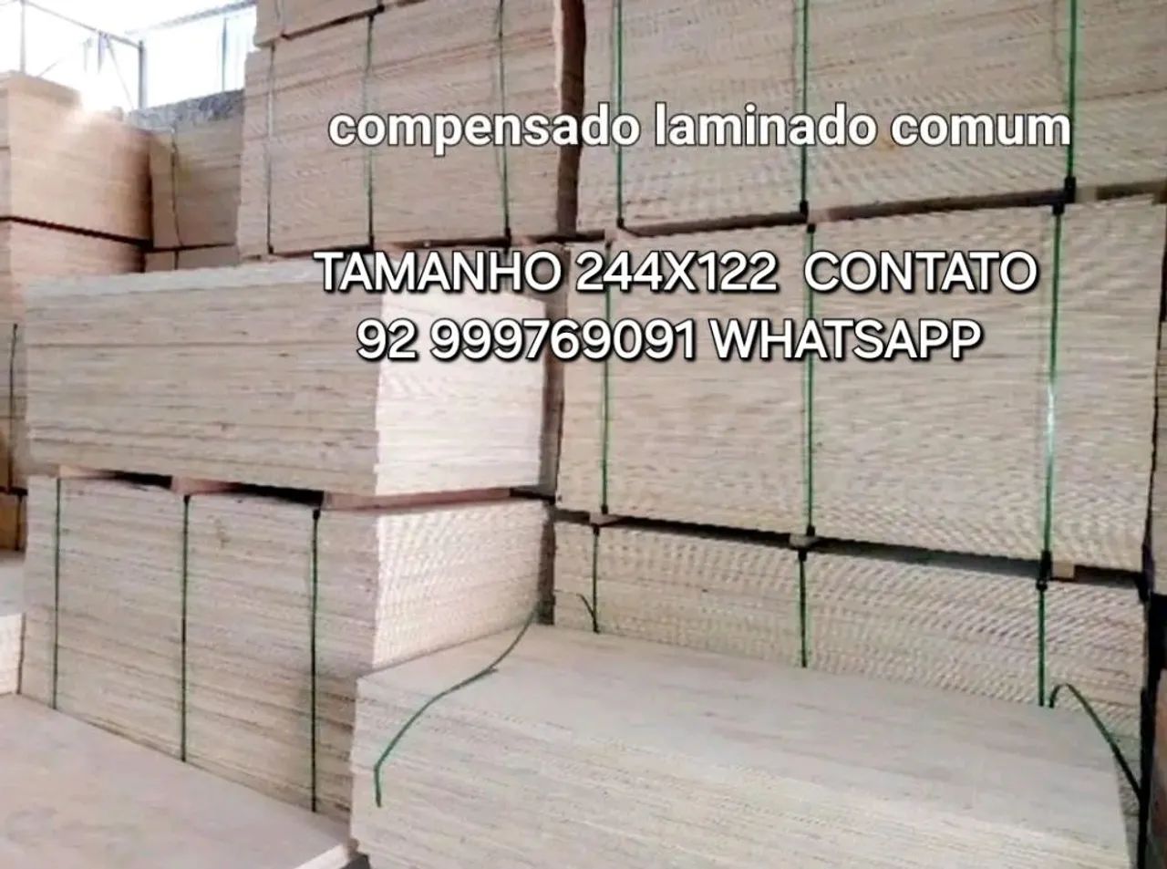 VENDE SE COMPENSADO TAMANHO 244X122 