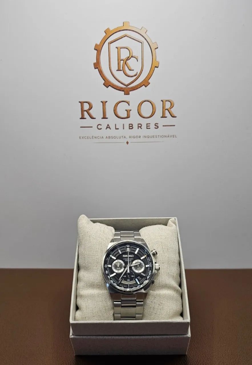 Relógio Seiko Chronograph SSB397P1 - Mostrador Preto caixa 41mm - Foto 5