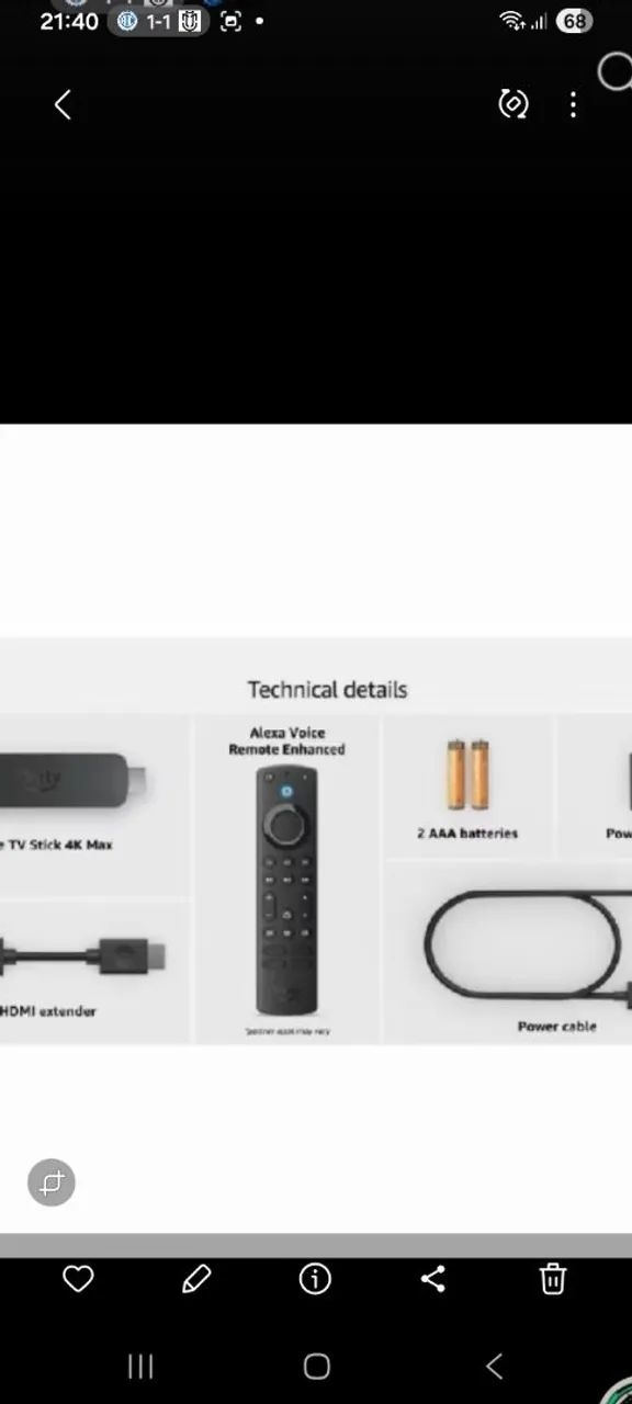 Fire tv Stick 4 K