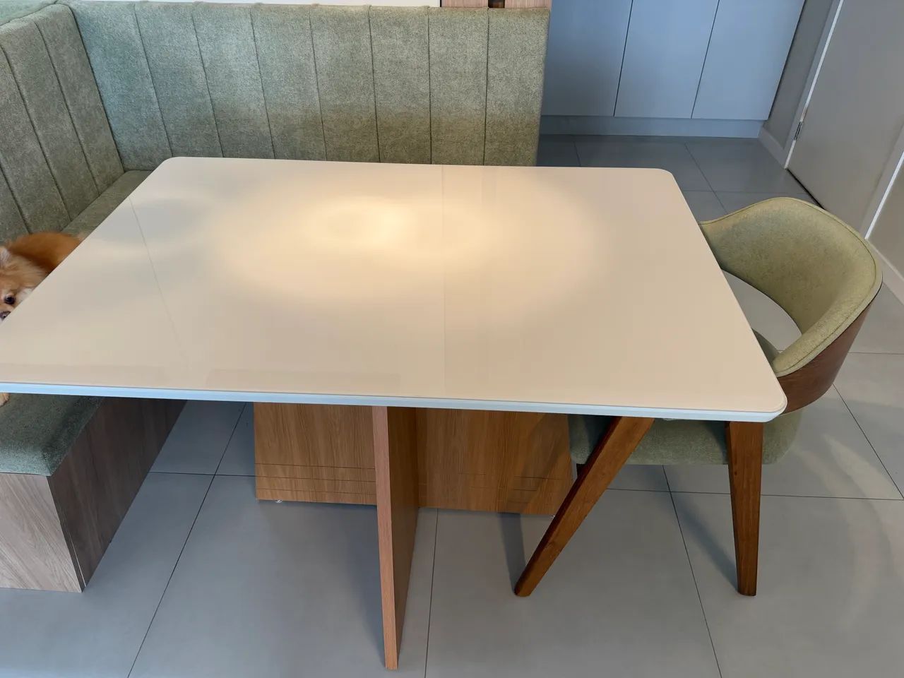 Mesa 1,20 X 1,20 novinha  - Foto 4