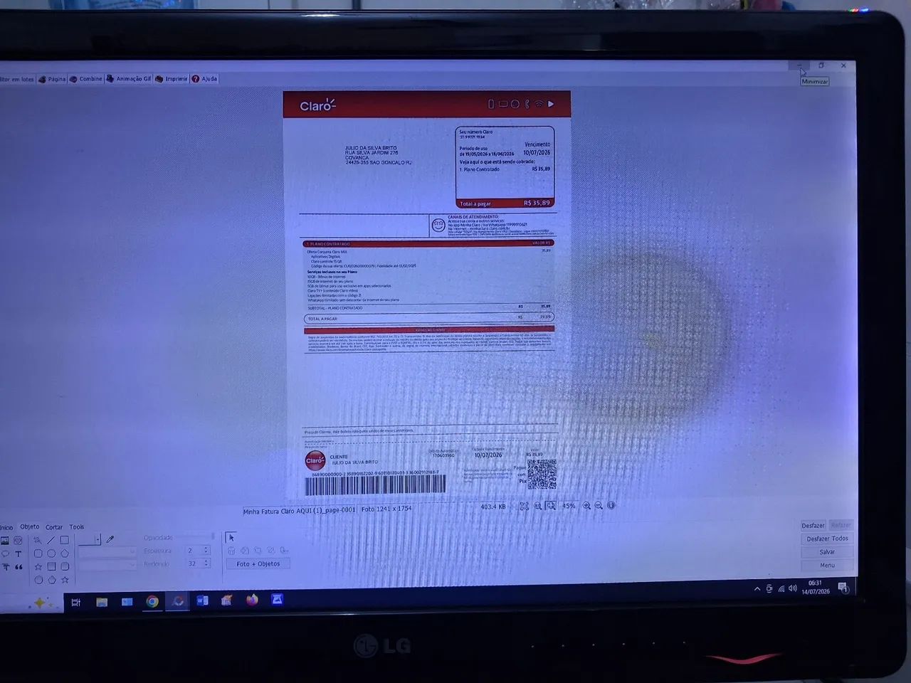 Monitor lg 22 polegadas - Foto 2