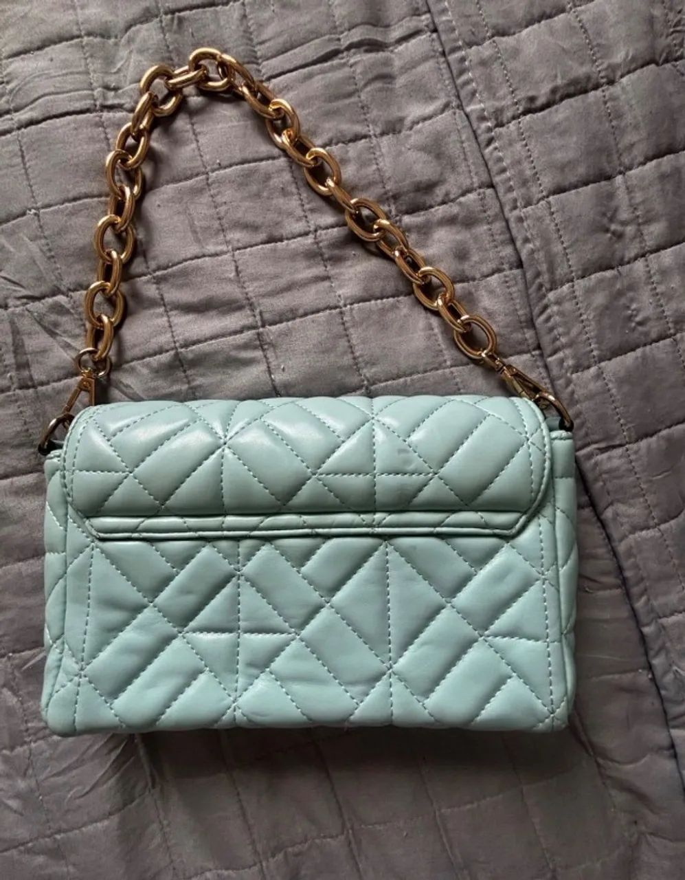 Bolsa Verde Água com Corrente  - Foto 2