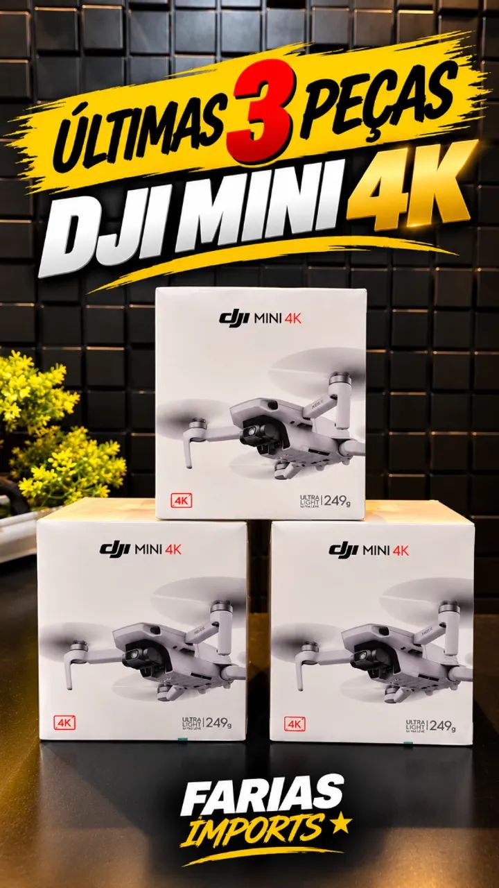 OPORTUNIDADE Drone Dji Mini 4k Lacrado