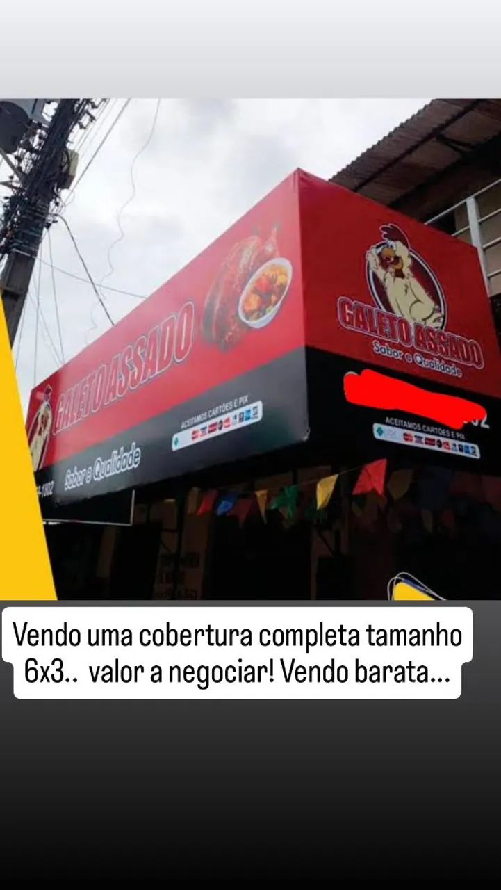 Cobertura completa para frango assado