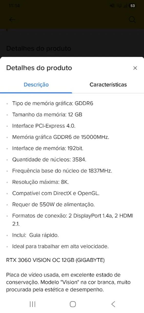 Placa de video RTx 3060 12 Gb  Ram - Foto 4