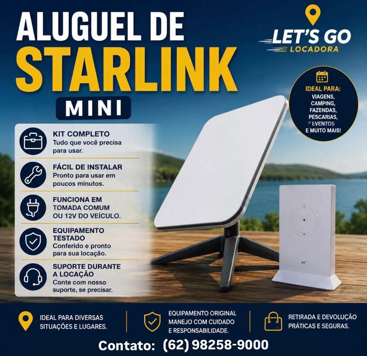 Starlink Mini para Locação