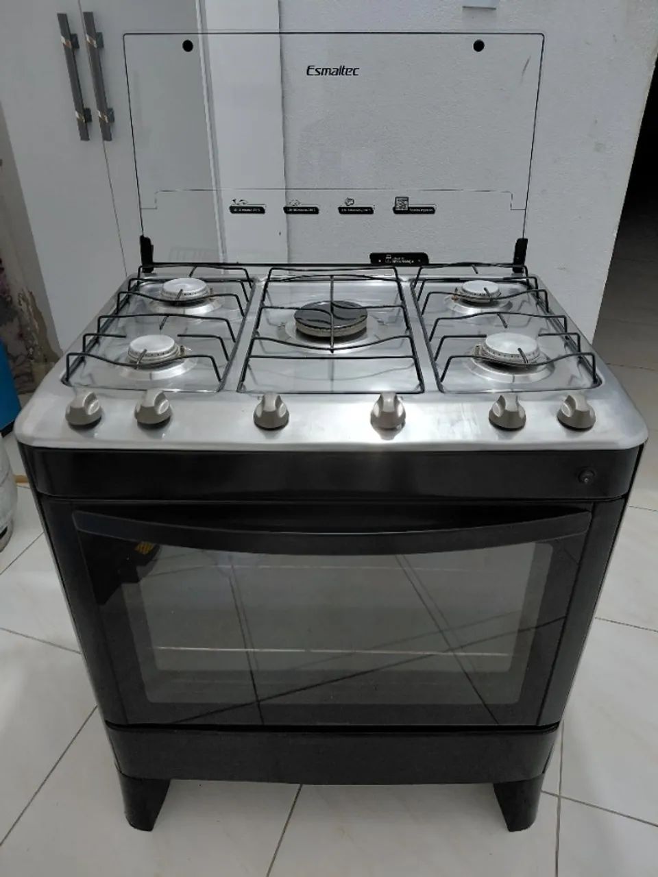 Fogão esmaltec de 5 bocas automático 