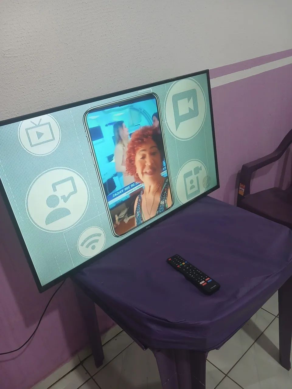Tv smart 43 polegadas philco ótimo estado tudo ok - Foto 3