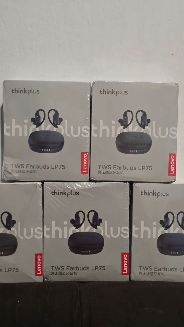 Fone Bluetooth 5.3 Lenovo Livepods Lp75 Corrida Thinkplus Cor Preto - Foto 2
