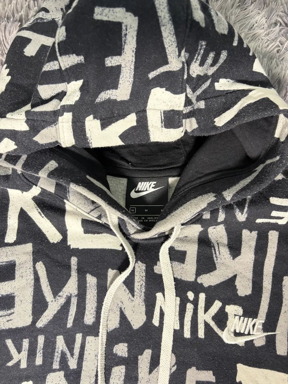 Moletom Nike grafite preto M original  - Foto 4