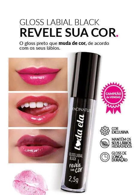 GLOSS LABIAL REVELE SUA COR FACINATUS