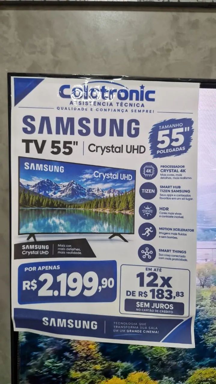 TV SAMSUNG 55 POLEGADAS 6 MESES DE GARANTIA - Foto 3