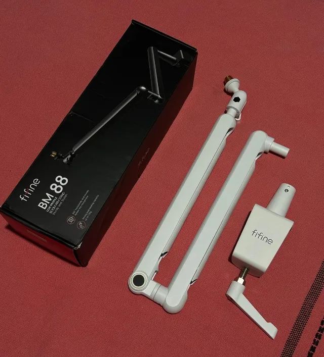 SUPORTE ARTICULADO PARA MICROFONE BM88 - BRANCO