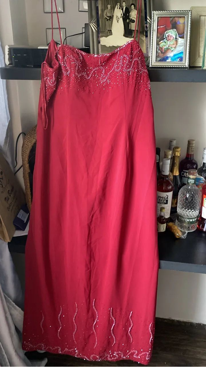 Vestido de festa longo em crepe  - Foto 2
