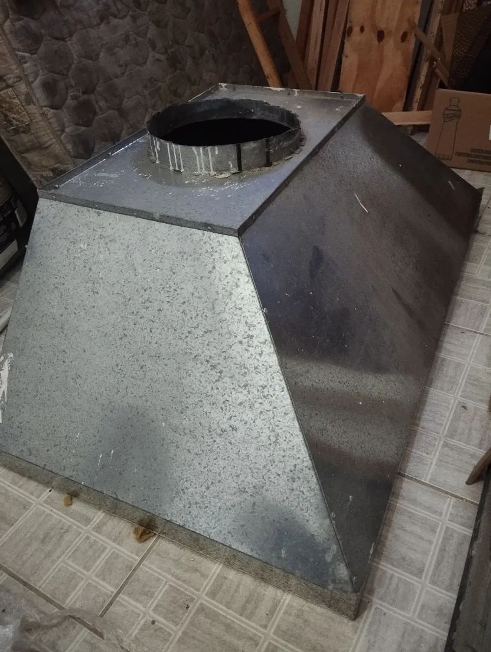 coifa de metal 131x 70cm