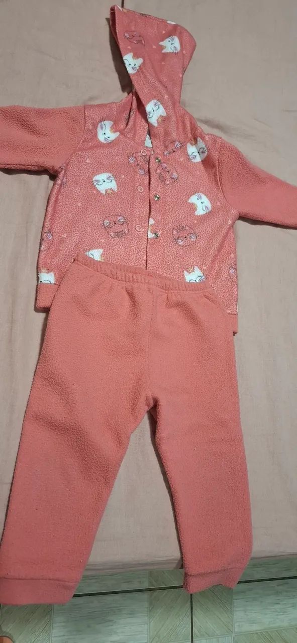 4 Conjunto moletom bebe P,M  - Foto 2
