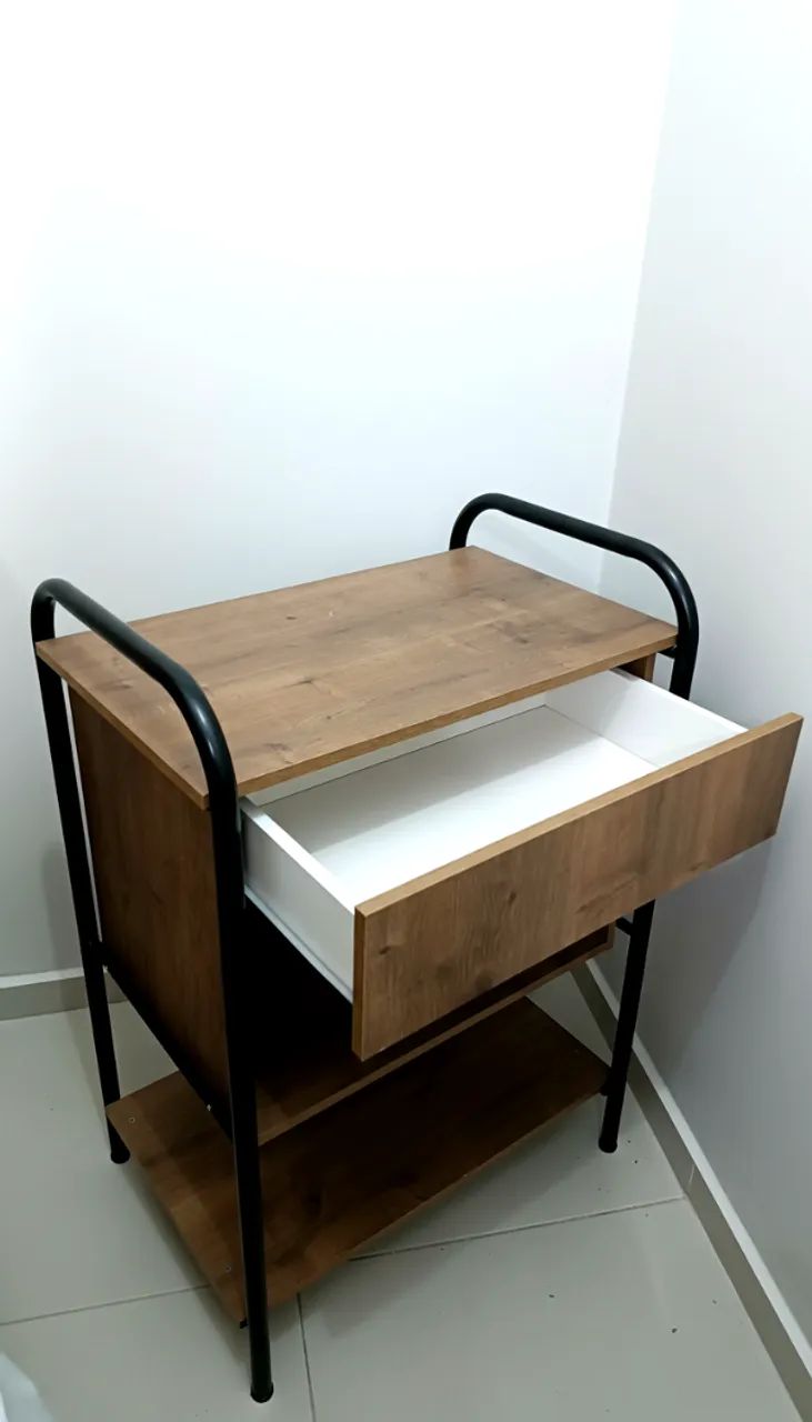 Cômoda compacta com gaveta e prateleira - estilo moderno - Foto 2