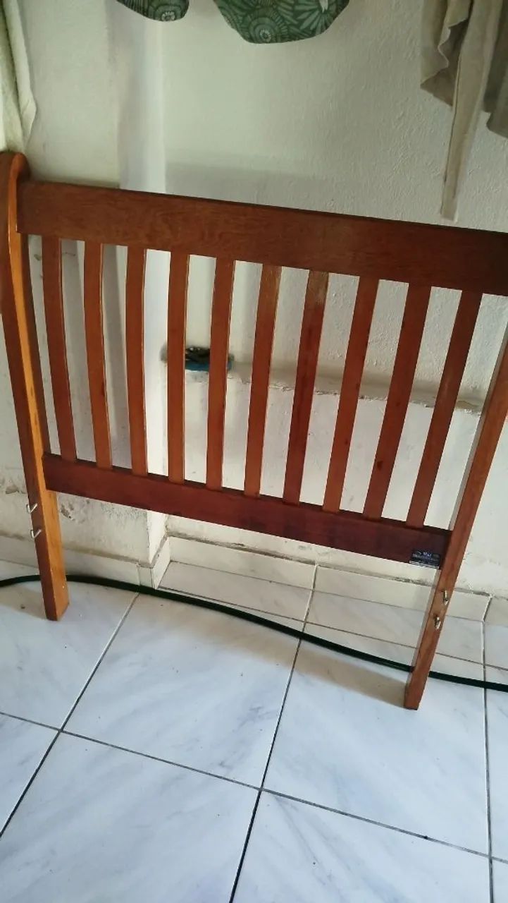 Cama de madeira maciça - solteiro - Foto 3