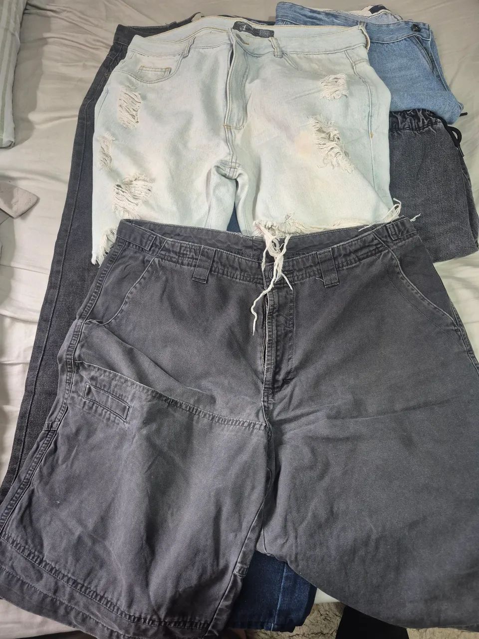 Kit 2 calças e 4 bermudas jeans  - Foto 2
