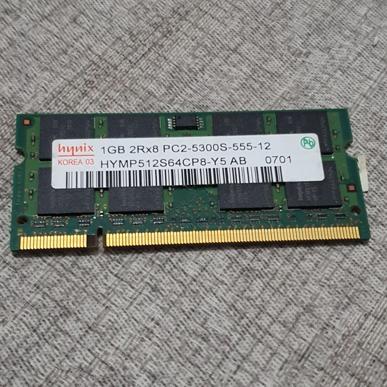 Memoria hyn? 1GB 2Rx8 PC2-5300S-555-12