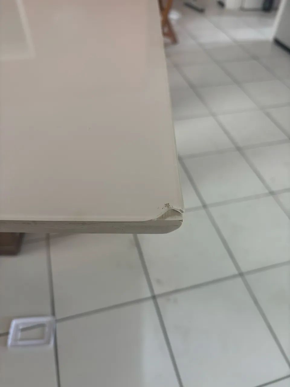 Mesa tampo de vidro 6 lugares - Foto 3